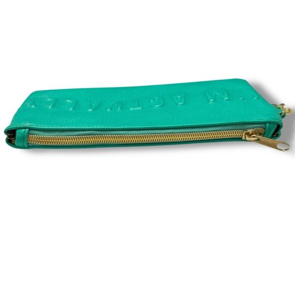 Disney The Little Mermaid I’m Actually A Mermaid Teal Clutch Wallet wShell Charm - Picture 4 of 9
